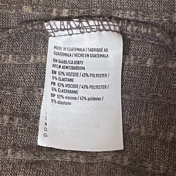 AMERICAN EAGLE Brown Ribbed Open-Front Cardigan Sweater - Size XXS - Picture 4 of 5